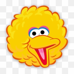 Big Bird Png - Big Bird Sesame Street Character Face Clipart