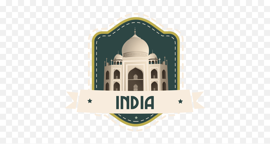 India Landmark Emblem - Taj Mahal Png,India Png