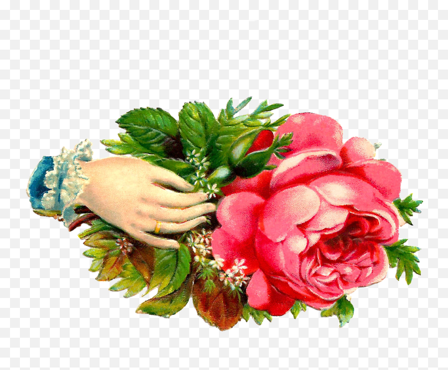 Pink Vintage Flowers Png 31677 - Welcome Of Flowers Hand,Vintage Flowers Png