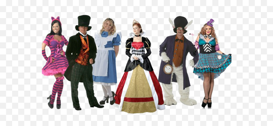 Halloween Costume Png Transparent - Alice In Wonderland Halloween Characters,Costume Png