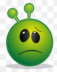 Alien Smiley Emoji Emoticon Emotion - Chagrin Definition png