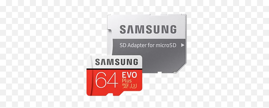 Samsung Microsdxc Evo Plus 64gb Memory Card Red Png Sd