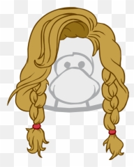 The Strawberry Braid Club Penguin Online Wiki Fandom - Blonde Club Penguin Hair Png,Braids Png