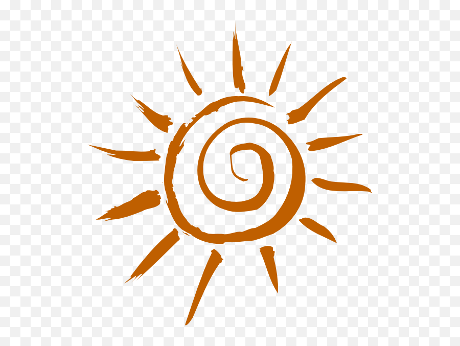 Whimsical Sun Clipart Png Image - Transparent Drawn Sun Png,Sun Clip Art Png