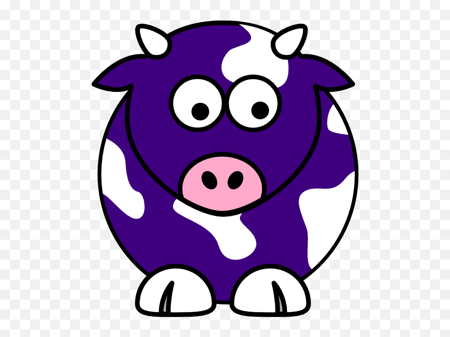 Blue Cow Clip Art - Vector Clip Art Online Purple Transform Your Business By Being Remarkable Png,Cow Clipart Png