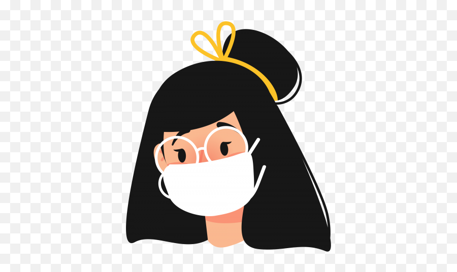 Coronavirus Girl Using Mask Png - Png 7776 Free Png Gwanghwamun Gate,Girl Cartoon Png