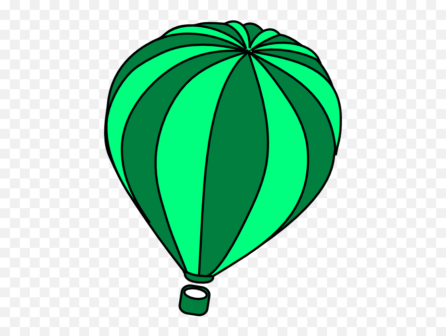Hot Air Balloon Aqua Clip Art - Green Hot Air Balloon Clipart Transparent Background Png,Balloons Clipart Transparent