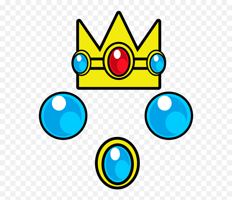 Super Mario Peach Crown - Princess Peach Crown Drawing Png,Princess Peach Png