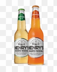 Henrys - hardsodabottles TrendMonitor Hard Orange Soda png