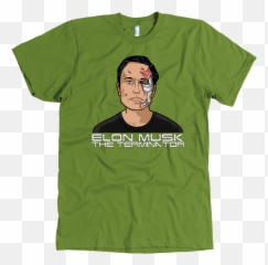Download Elon Musk As The Terminator T - Shirt Tshirt Png True Religion Shirt Transparent Background,Elon Musk Png
