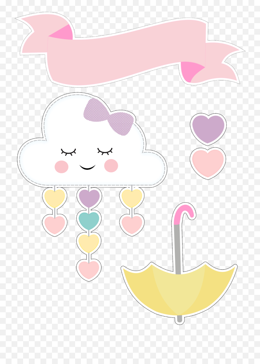 Envelope Clipart Kawaii Transparent Free - Topper Lluvia De Amor Png,Amor Png