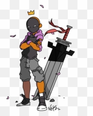 Buster Sword - Cartoon Png Download Original Size PNG Fictional Character