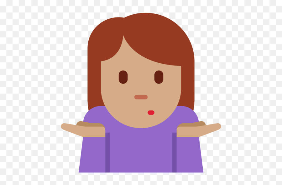 Medium Skin Tone Emoji - Don T Know Emoji Png,Shrug Emoji Png