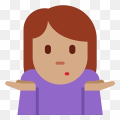 Medium Skin Tone Emoji - Don T Know Emoji Png,Shrug Emoji Png