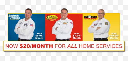 Comfort Club Join For 20month Benjamin Franklin Plumbing - Mr Sparky Benjamin Franklin One Hour Png,Benjamin Franklin Png
