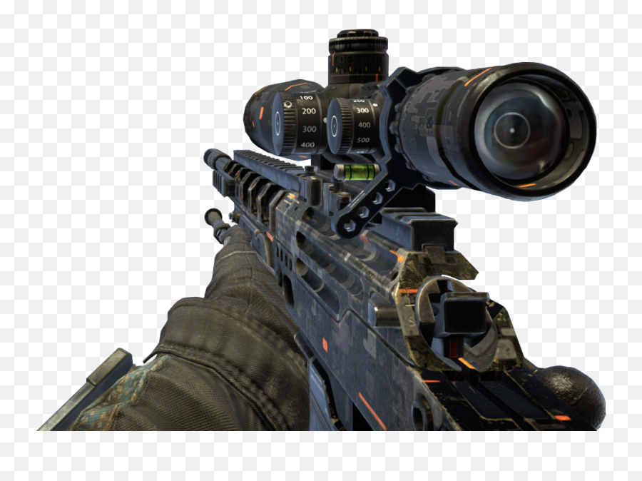 Download Hd Black Ops 2 Sniper Png For Kids - Bo2 Ghost Camo Black Ops 2 Gun Png,Bo2 Logo Png