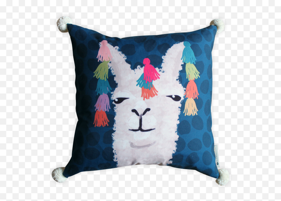 Llama Pom Pillow - Decorative Png,Llama Transparent