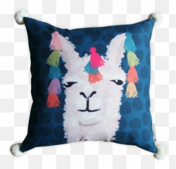 Llama Pom Pillow - Decorative Png,Llama Transparent