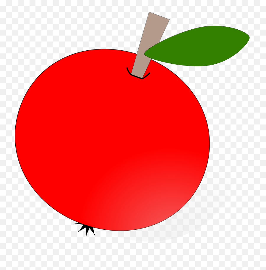 Download Hd Teacher Apple Clipart Free - Round Apple Clipart Apple Clip Art At Clker Png,Apple Clipart Transparent