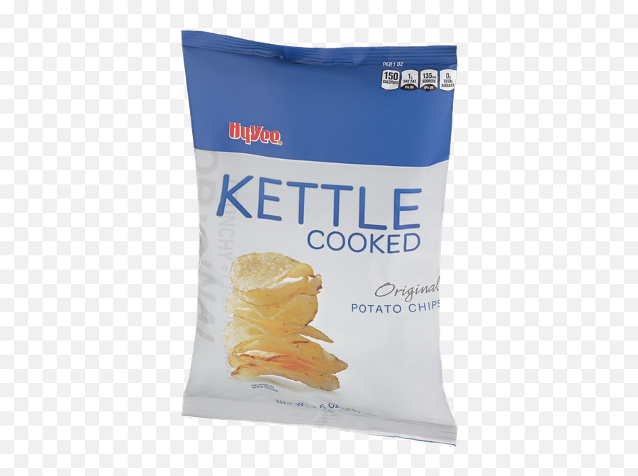 Hy - Vee Kettle Cooked Original Potato Chips Hyvee Aisles Solid Png,Lays Chips Logo
