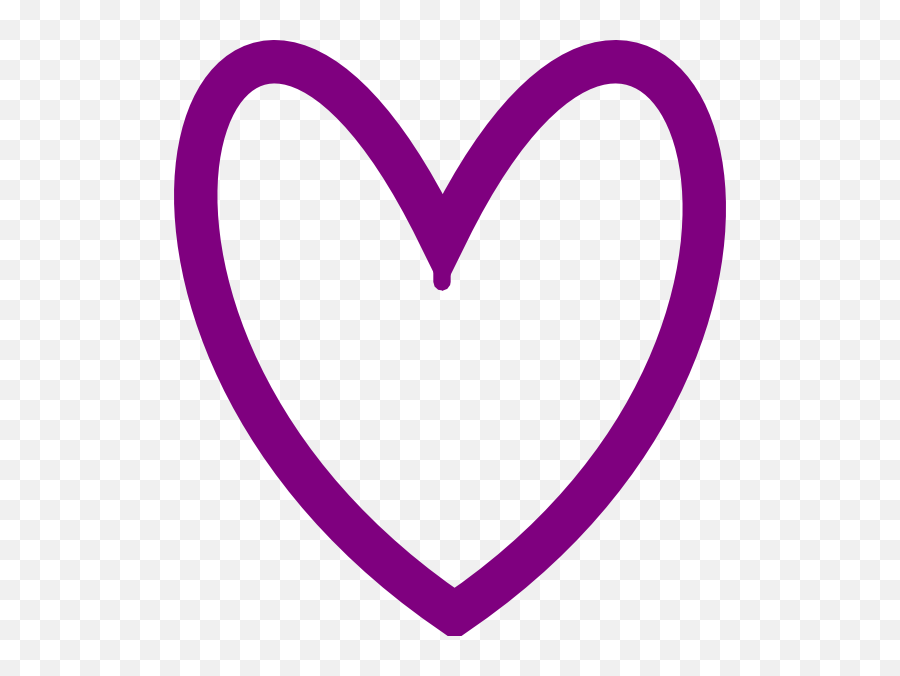 Heart Cute Transparent U0026 Png Clipart Free Download - Ywd Purple Heart Outline Clipart,Cute Heart Png