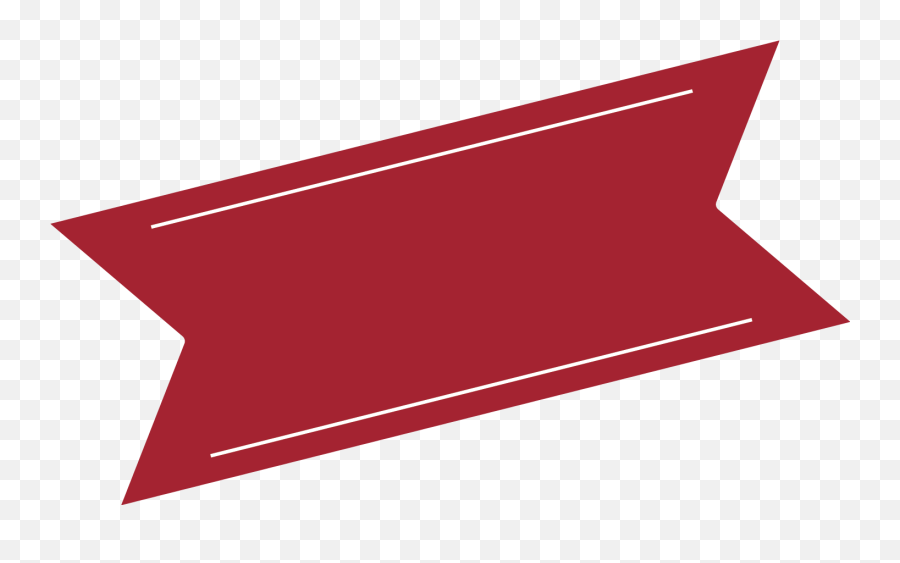 Red Vertical Rectangle With Wedge Down - Clip Art Png,Red Banner Png