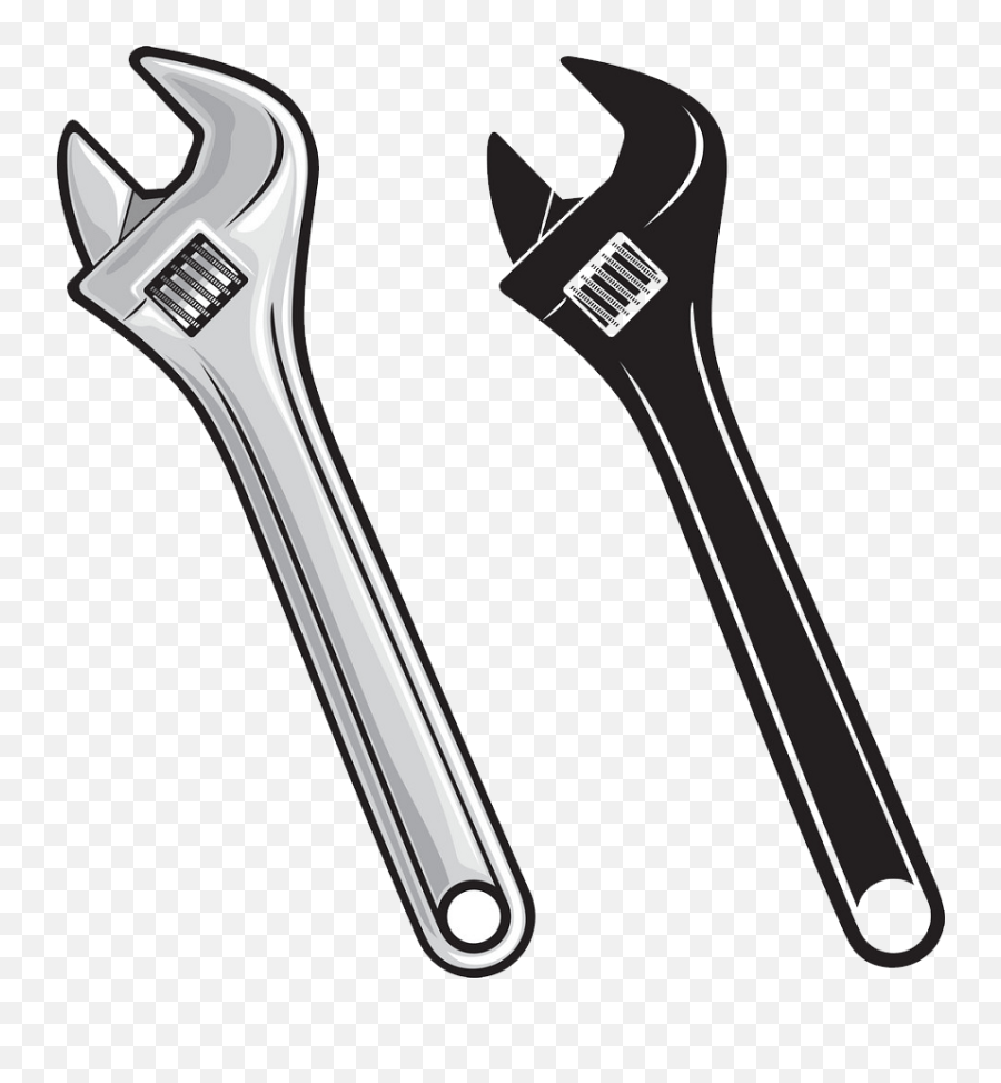 Wrench And Icon Png Transparent - Clipart World Wrench Vector,Black Wrench Icon