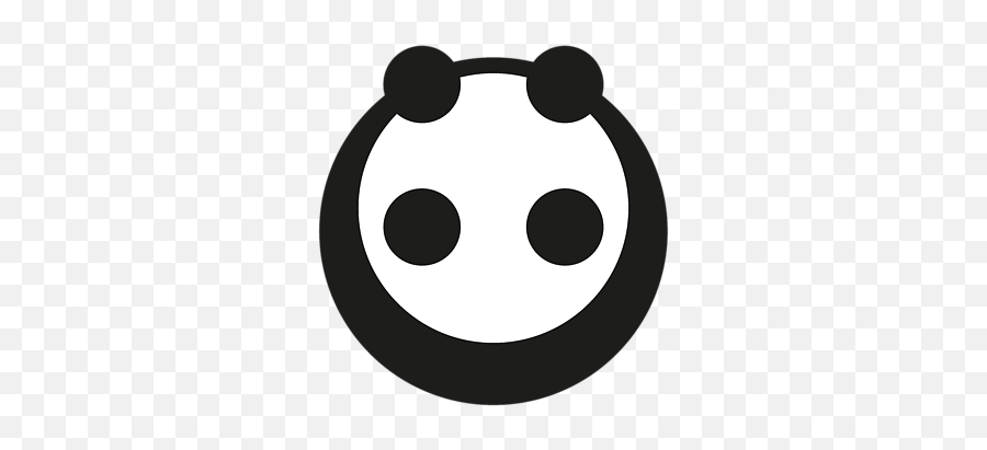 A Most Minimalist Panda Throw Pillow For Sale By Nicholas Ely - Dot Png,Panda Bear Icon