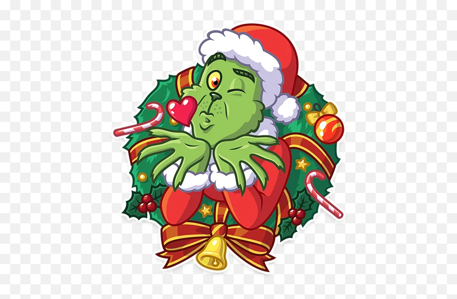 Grinch Stole Christmas Stickers - Live Wa Stickers Grinch Christmas Png,Grinch Icon