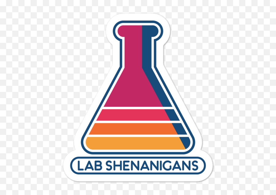 90s Flask Sticker - Laboratory Flask Png,Erlenmeyer Flask Icon