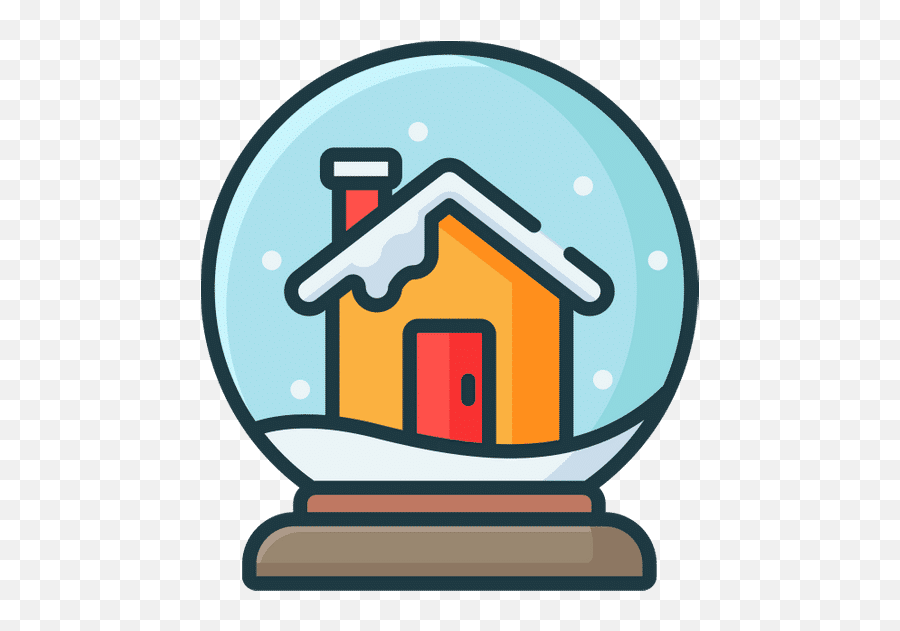 Frdmn U2013 Canva - House In The Night Clipart Black And White Png,Snow Globe Icon