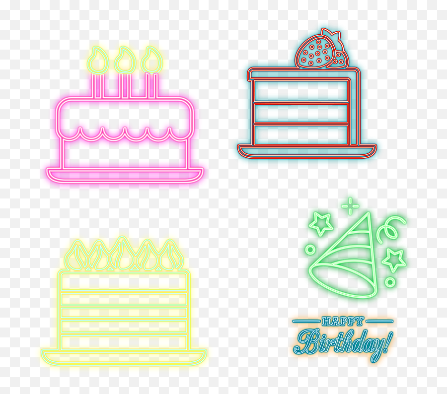 Neón Pasteles Dulces Panadería - Imagen Gratis En Pixabay Cuadro En Neon Png,Pasteles Png