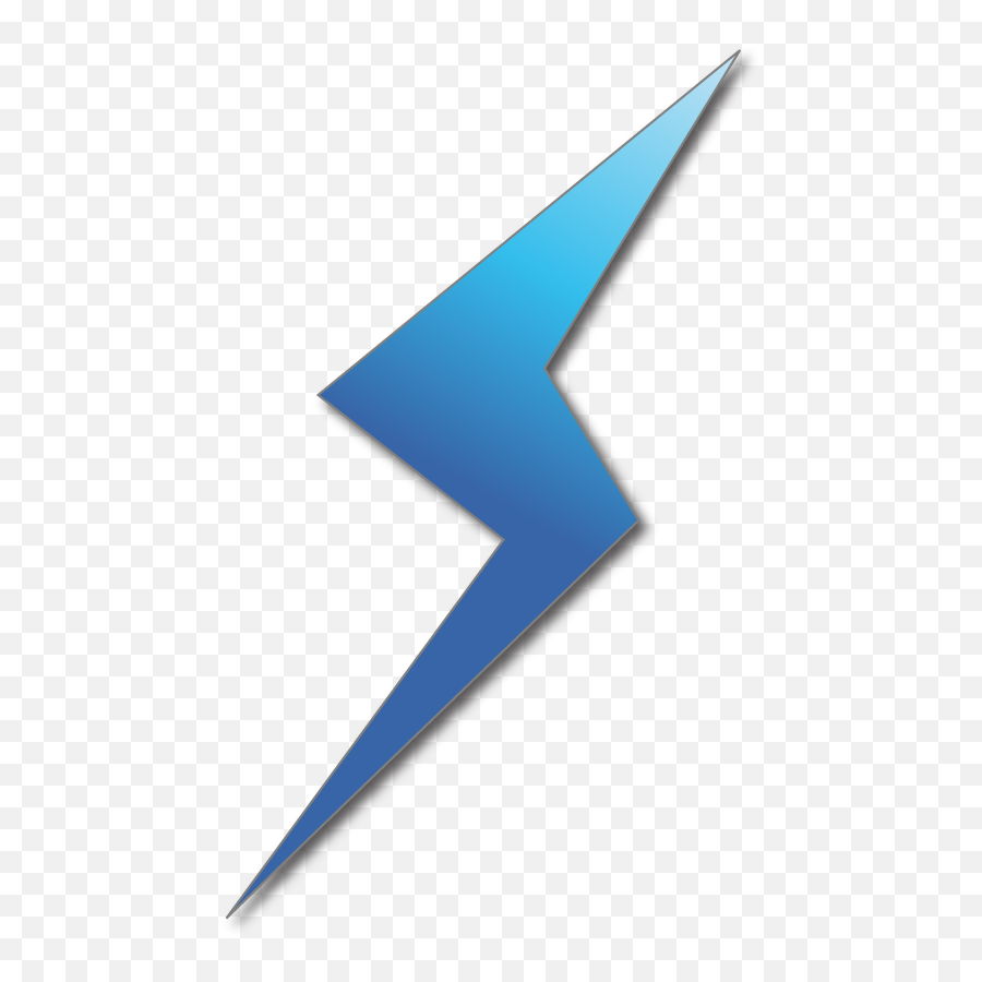 S - 3 Blue Lightening Triangle Png,S Logos
