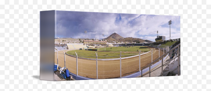 Soccer Field With A Mountain In The Background By Panoramic Images - Artificial Turf Png,Soccer Field Png