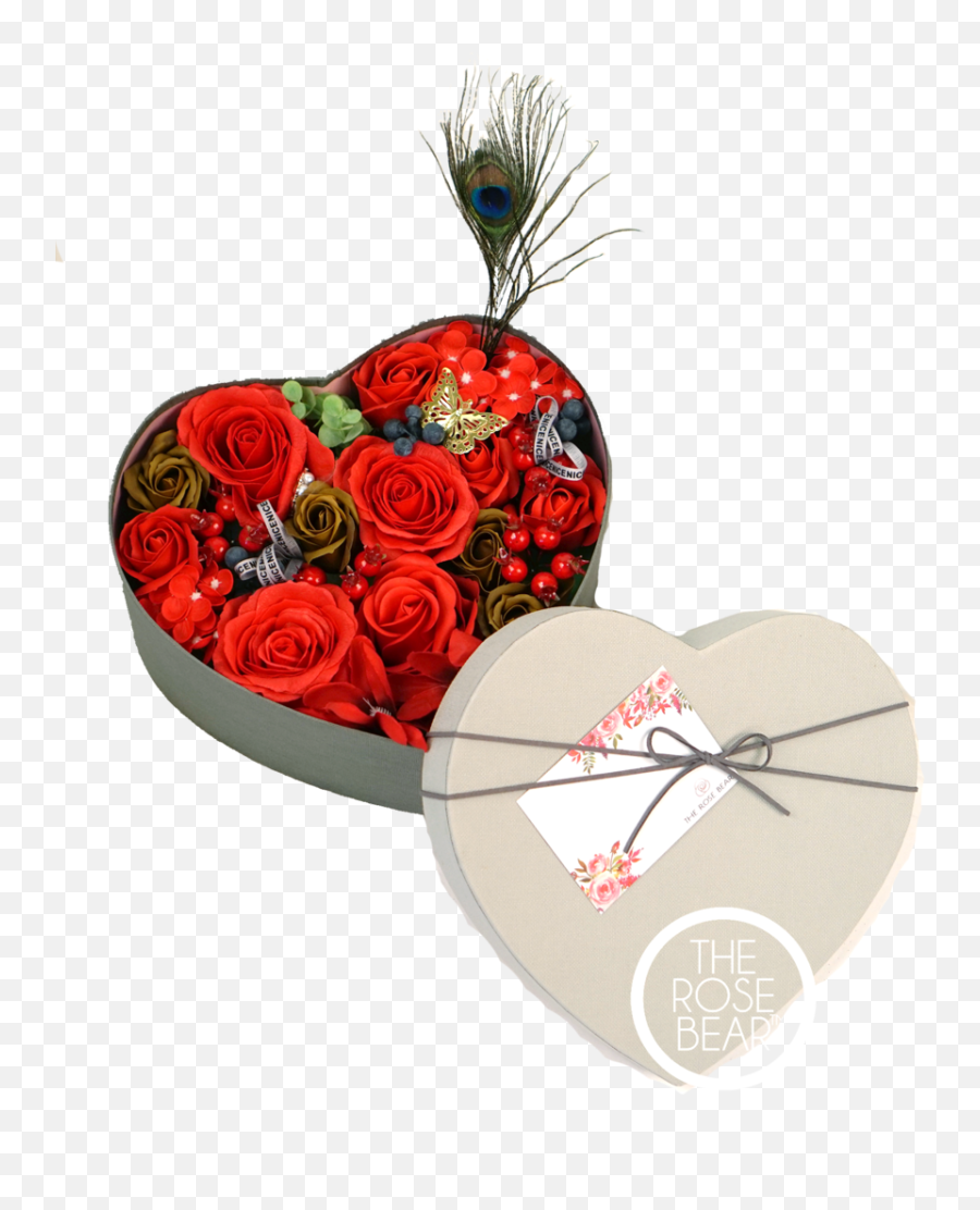 Ruby Roses In A Heart Box - Portable Network Graphics Png,Rose Heart Png
