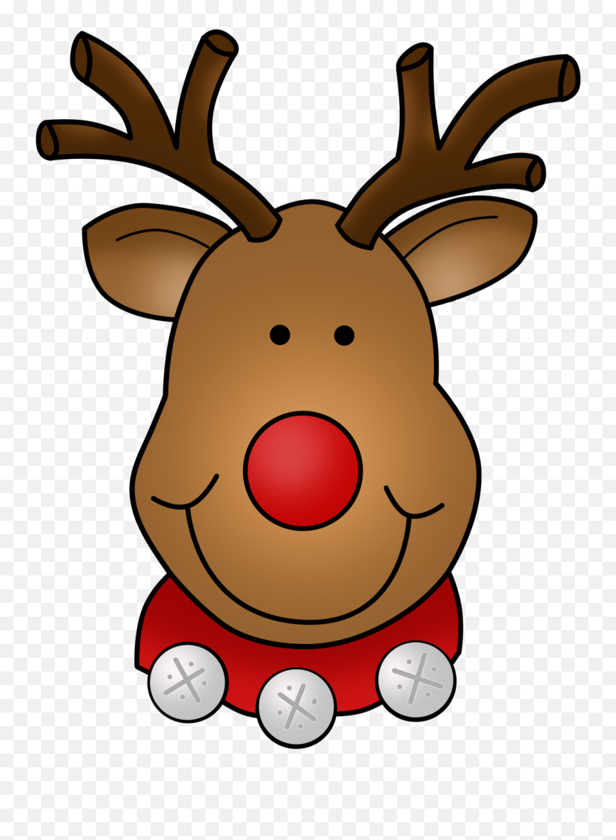 Dots Of Fun Clip Art - Rudolph The Red Nosed Reindeer Face Cartoon Face Rudolph The Red Nosed Reindeer Png,Rudolph Png