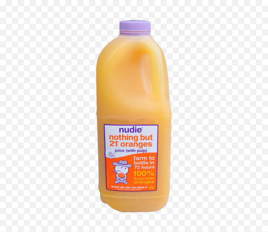 Nudie Fresh Orange Juice 2l - Plastic Bottle Png,Orange Fruit Png