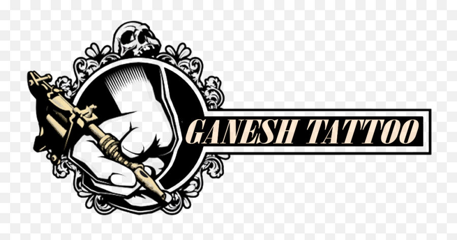 Ganesh Tatto Studio - Tattoo Machine Logo Designs Png,Tattoo Gun Png