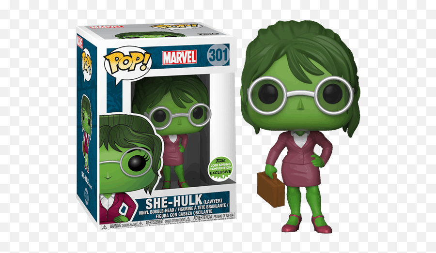 Marvel - Lawyer She Hulk Eccc18 Exclusive Pop Vinyl Figure She Hulk Funko Pop Png,Hulk Transparent