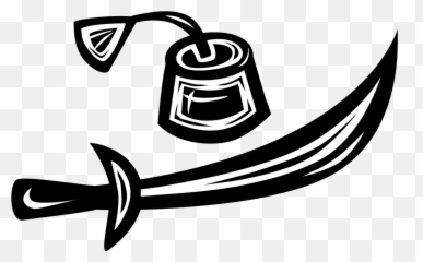 Vector Illustration Of Turkish Fez Hat And Kilij Curved - Vector Graphics Png,Fez Png