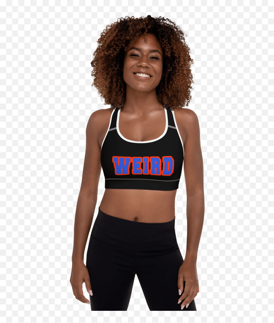 Weird Padded Sports Bra Blue - Black Girl Png,Bra Png