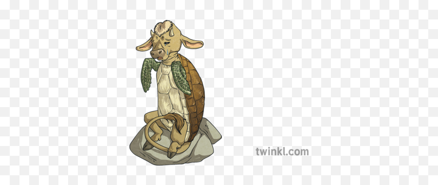 English The Mock Turtle Alice In Wonderland Fantasy Stories - Cartoon Png,Alice In Wonderland Transparent