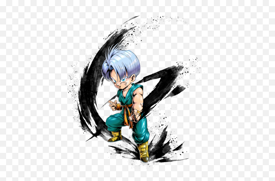 Ex Kid Trunks Blue Dragon Ball Legends Wiki - Gamepress Trunks Kid Blue Hair Png,Goku Hair Transparent