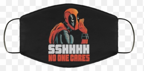 Deadpool Shhh No One Cares Face Mask - Virgin Mary Catholic Face Masks Png,Shhh Png