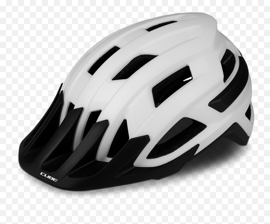 2019 Cube Rook Mountain Bike Helmet In White - Bicycle Helmet Png,Bike Helmet Png