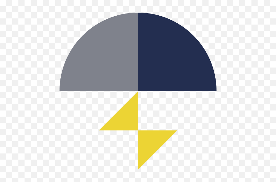 Lightning Storm Icon - Colored Weather Png,Cyclone Png