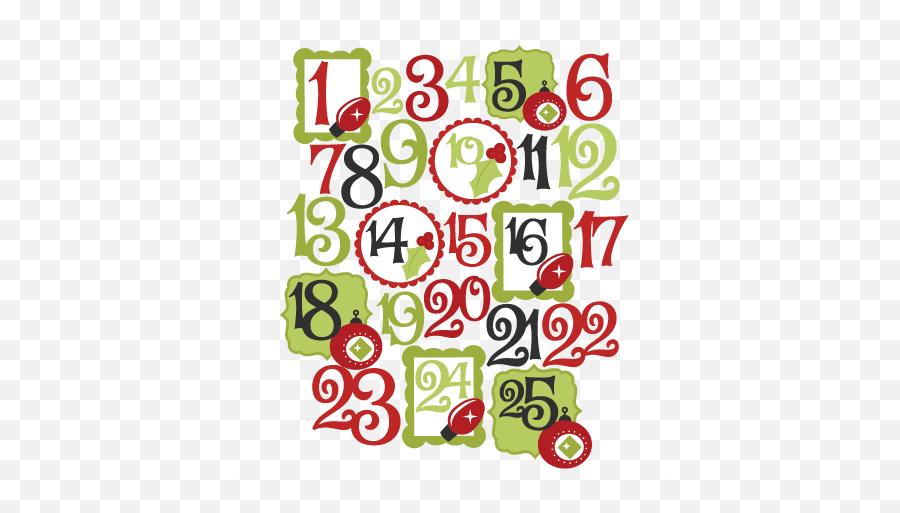 Set Svg Scrap - Countdown To Christmas Clipart Png,Countdown Png