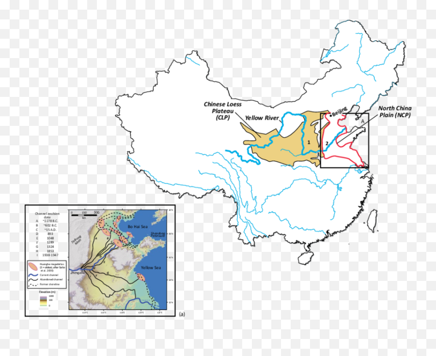 Chinese Loess Plateau - Loess Plain In China Png,China Map Png
