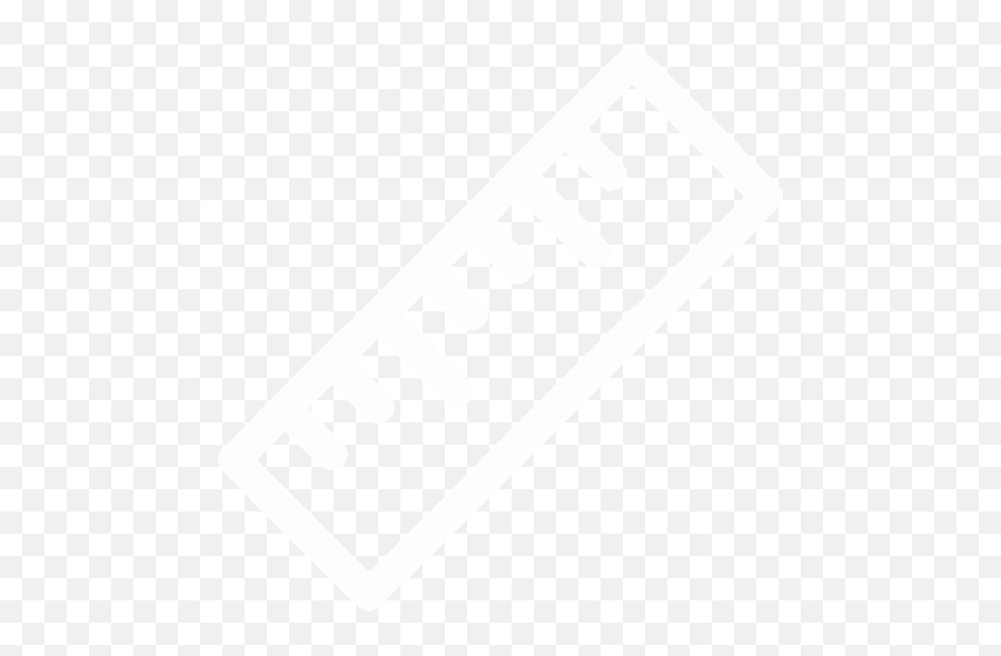 White Ruler Icon - Transparent Ruler Icon White Png,Ruler Transparent