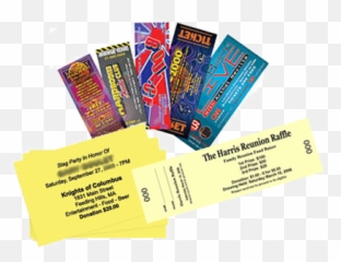 Event Ticket Printing Png Raffle Tickets